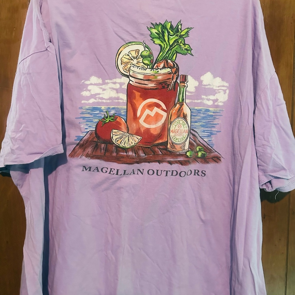 Magellan Outdoors Purple Short Sleeve Tee